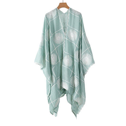 Beautiful Coverup Green Flower