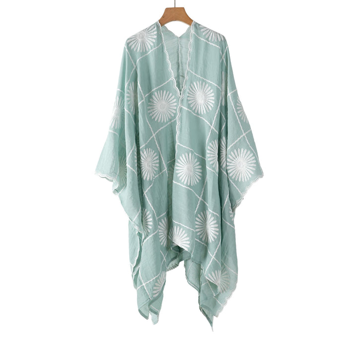 Beautiful Coverup Green Flower