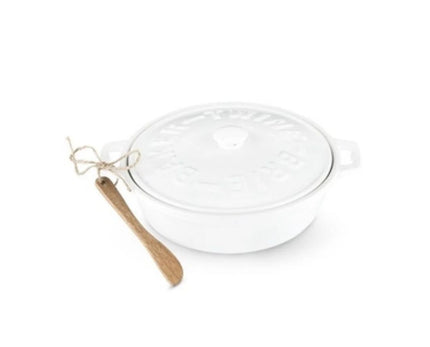 Brie Baker and Wooden Spreader