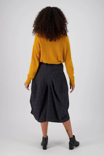 Milwaukee Textured Charcoal Skirt - Olga De Polga