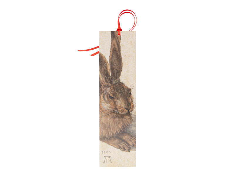Bookmark-Durer, Hare with Ribbon