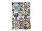 Coaster set of 6 Delft Polychrome Tiles
