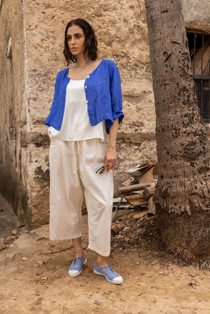 Doto Jacket in Gauze Linen - Small by MegbyDesign