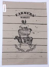 Hot House Farmers Market Tea towel
