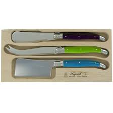 Verdier Colourful Three Piece Cheese Set