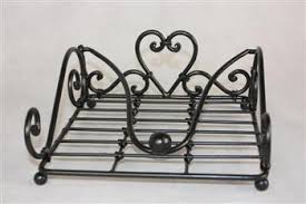 Napkin Holder with Heart Grey