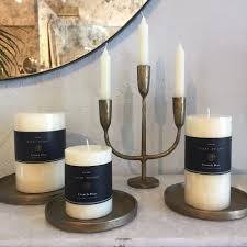 French Country Collections White Tea Ginger Pillar Candle