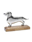 Silver Dachshund on Stand