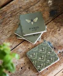 Paris Bee Hive Coasters by French Country Collections