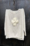 Meg by Design Charlie Jumper - Swiss Cross Small Oatmeal