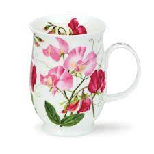 Dunoon Sweet Peas Mug Pink