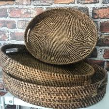 Lombok Oval Tray - Brown