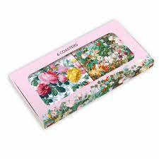 Bekking & Blitz Flowers, Musee du Papier Peint Coaster Set of 6