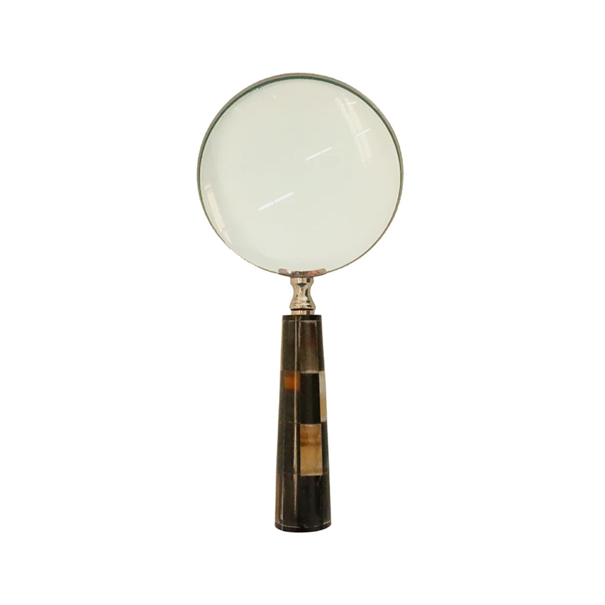 Magnifying Glass with Checkered Horn Handle