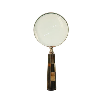 Magnifying Glass with Checkered Horn Handle