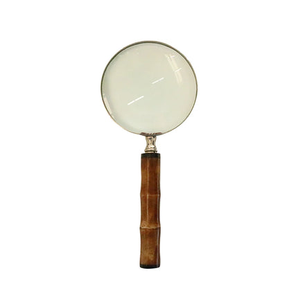 Magnifying Glass with Bone Handle - Nickel Finish