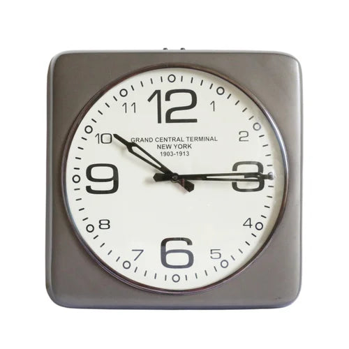 Satin Grey Wall Clock