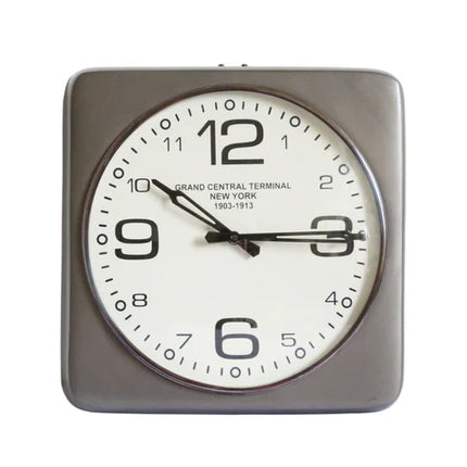 Satin Grey Wall Clock