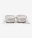 Dragonfly White Condiment Set