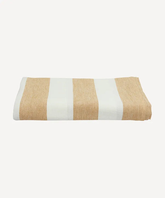 Striped Tablecloth Rust