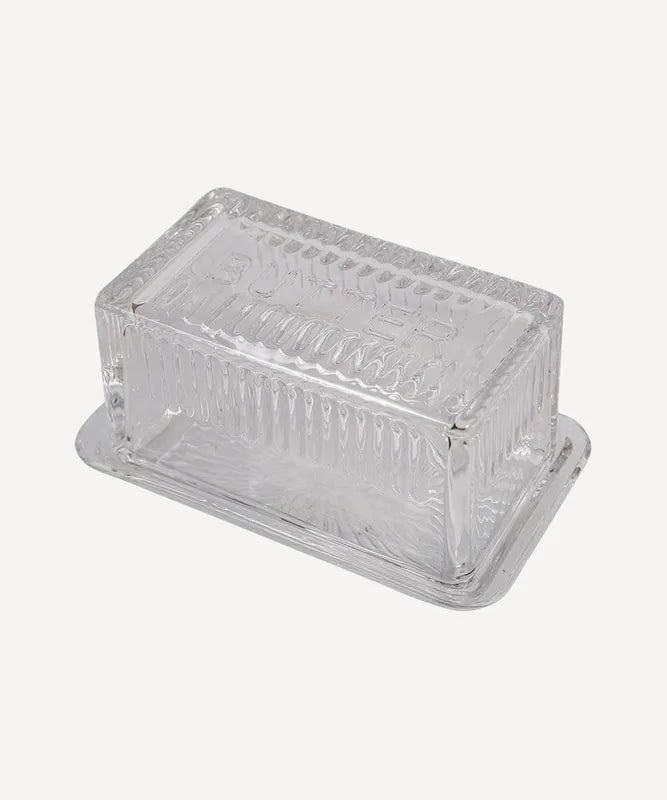 Glass Butter Dish by French Country Collections