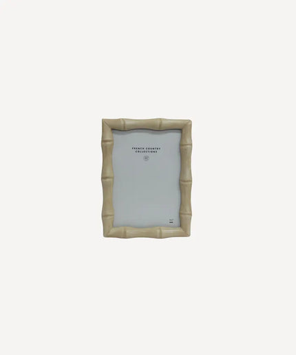 Faux Bamboo Photo Frame Cream 5x7