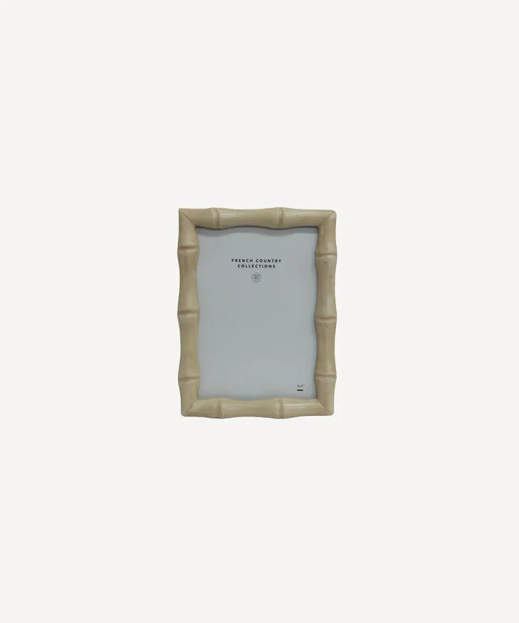 Faux Bamboo Photo Frame Cream 4x6" by French Country Collections