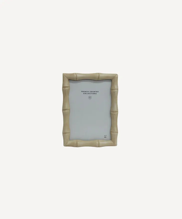 Faux Bamboo Photo Frame Cream 4x6