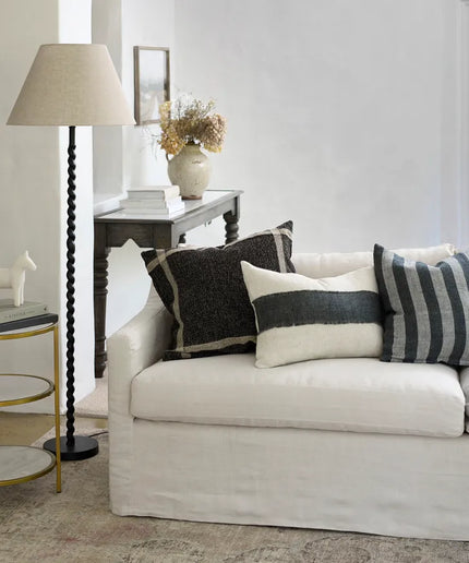 Fray Stripe Cushion by French Country Collections