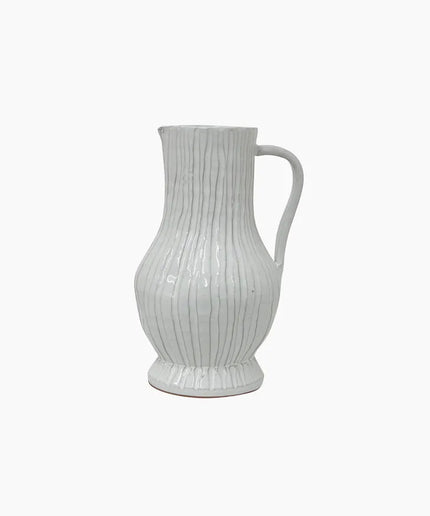 Large RIbbed Jug by French Country Collections