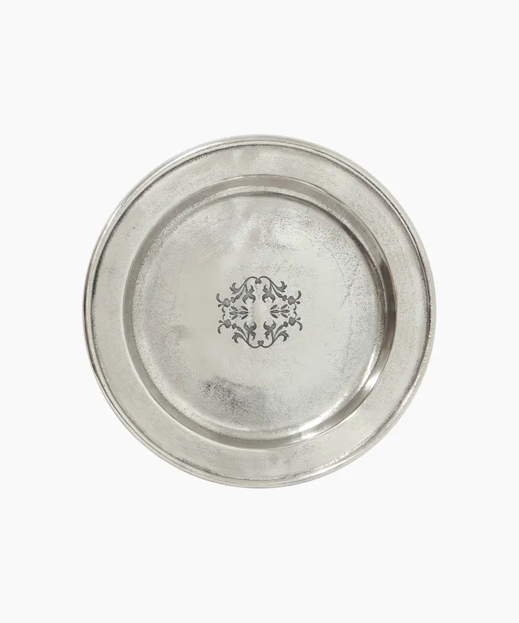 Silver Look Charger Plate by French Country Collections