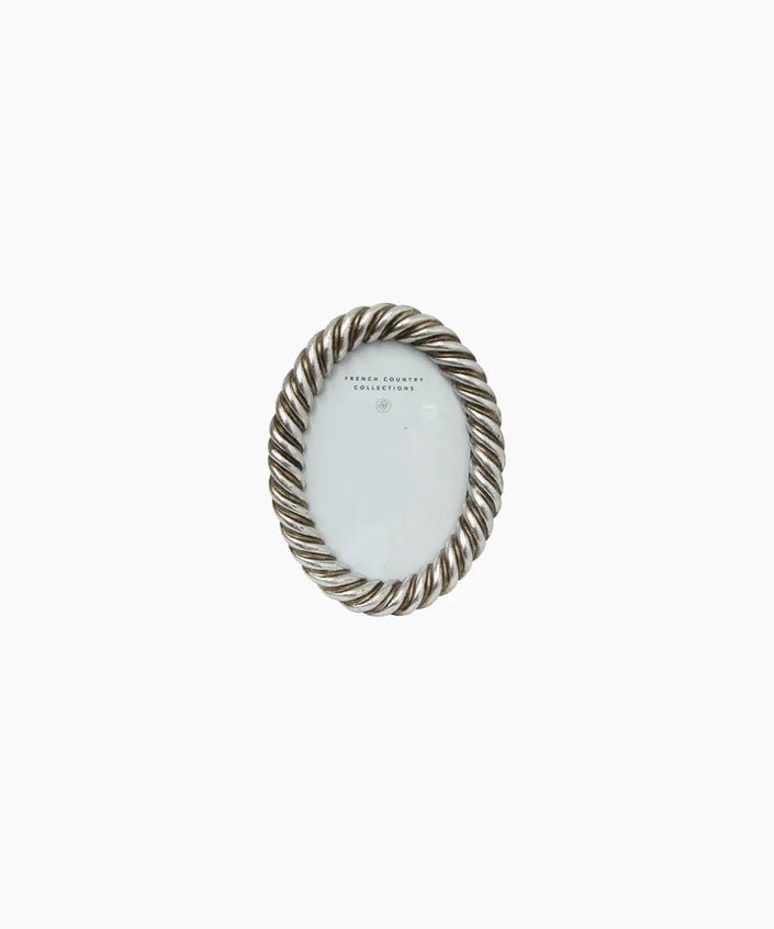 Rope Oval Photo Frame by French Country Collections