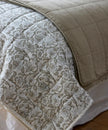 Freya Quilt and Euro Pillow Cases Set by French Country Collections - Small Taupe