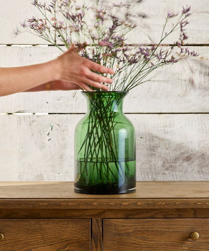 Green Portobello Vase Tall