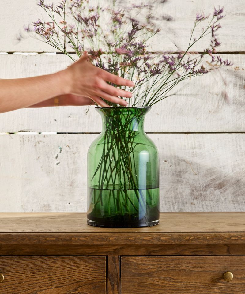 Green Portobello Vase Tall
