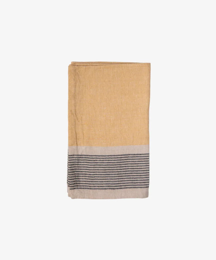 Striped Sides Curry Teatowel - French Country Collections