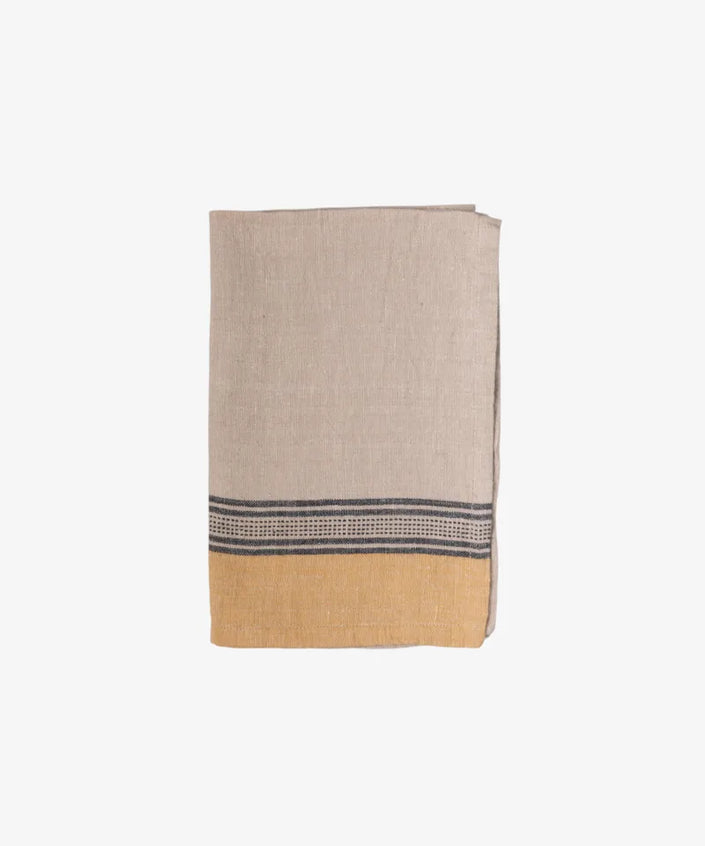 Woven Ribbon Curry Teatowel- French Country Collections