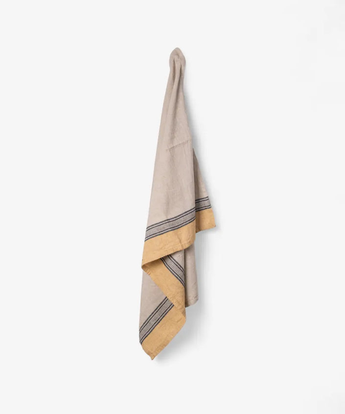 Woven Ribbon Curry Teatowel- French Country Collections