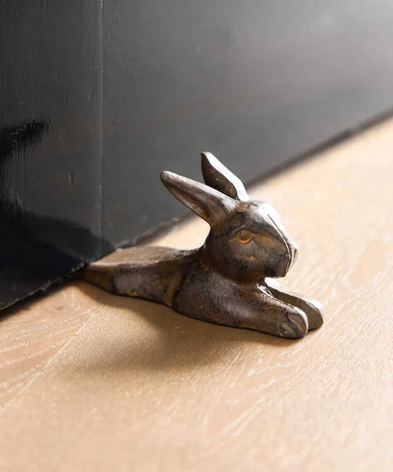 Cast Iron Rabbit Door Stop - French Country Collections