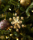 Hanging Jewelled Snowflake Ornament