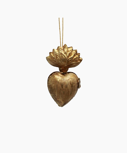 Hanging Heart Locket Gold