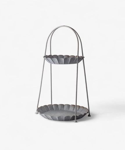 Fluted 2 Tier Sweets Tray