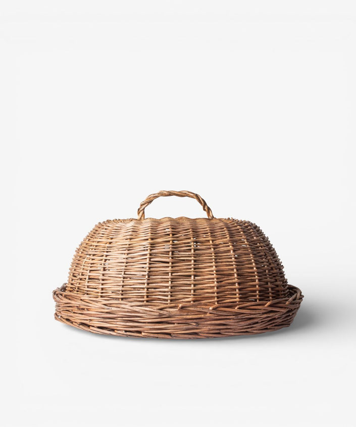 Riviera Woven Oval Dome Cover and Tray - 2 Sizes