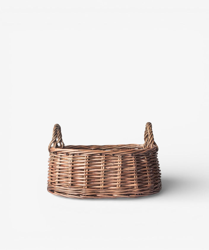 Riviera Woven Low Basket-Small