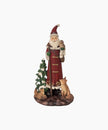 French Country Collections - Traditional Santa with Forest Animals
