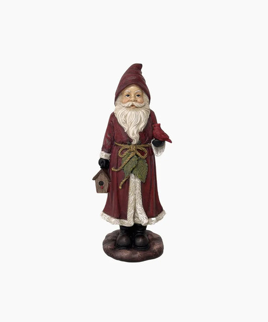 Traditional Santa with Red Bird by French Country Collections