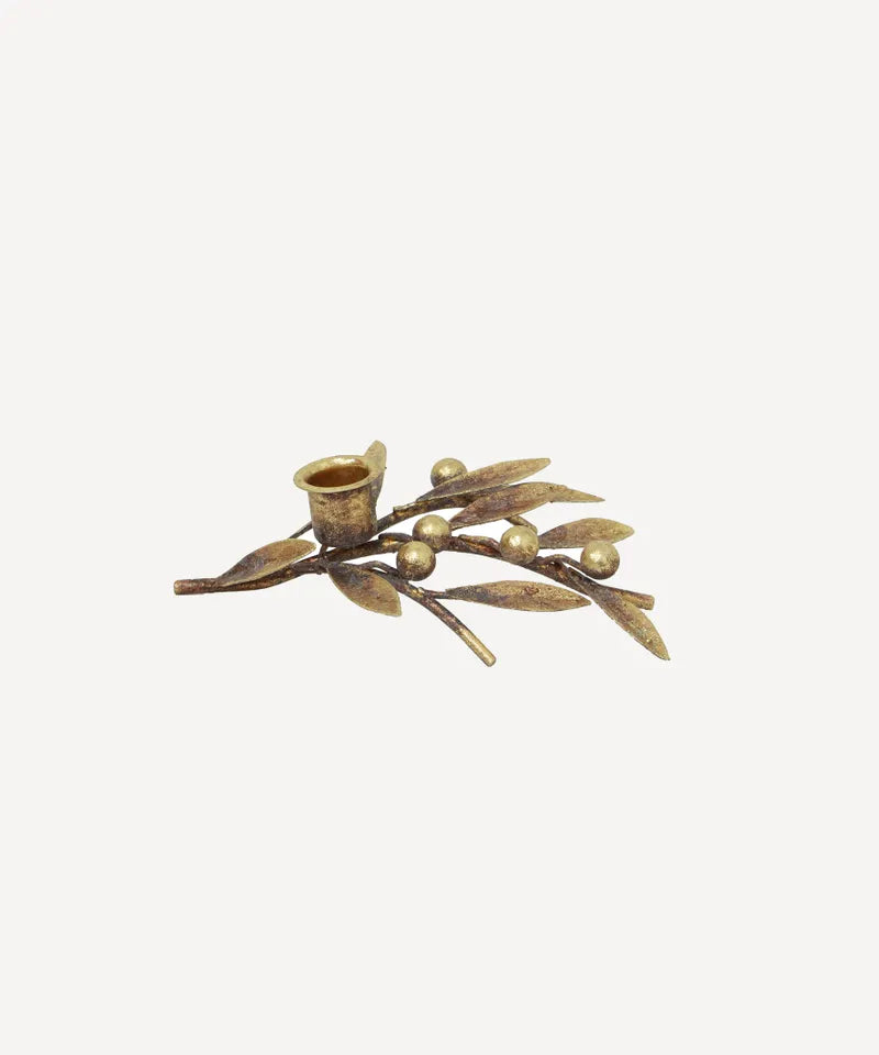 Mistletoe Iron Candle Holder Small - French Country Collections
