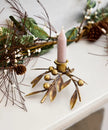 Mistletoe Iron Candle Holder Small - French Country Collections