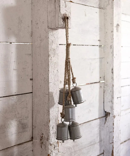 Cow Bells on a Rope Bunch of 5