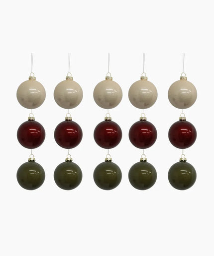 Assorted Mini Baubles (15 pack) - French Country Collections